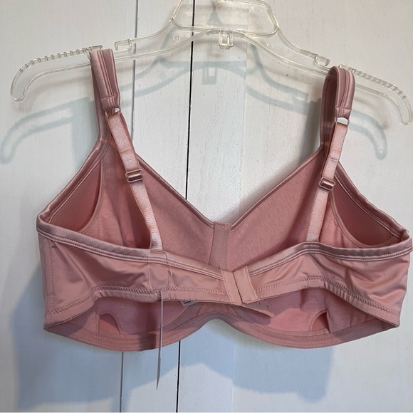 ABC Style 134 Rose Satin Trim T-Shirt Mastectomy Bra, 42B - Picture 2 of 13